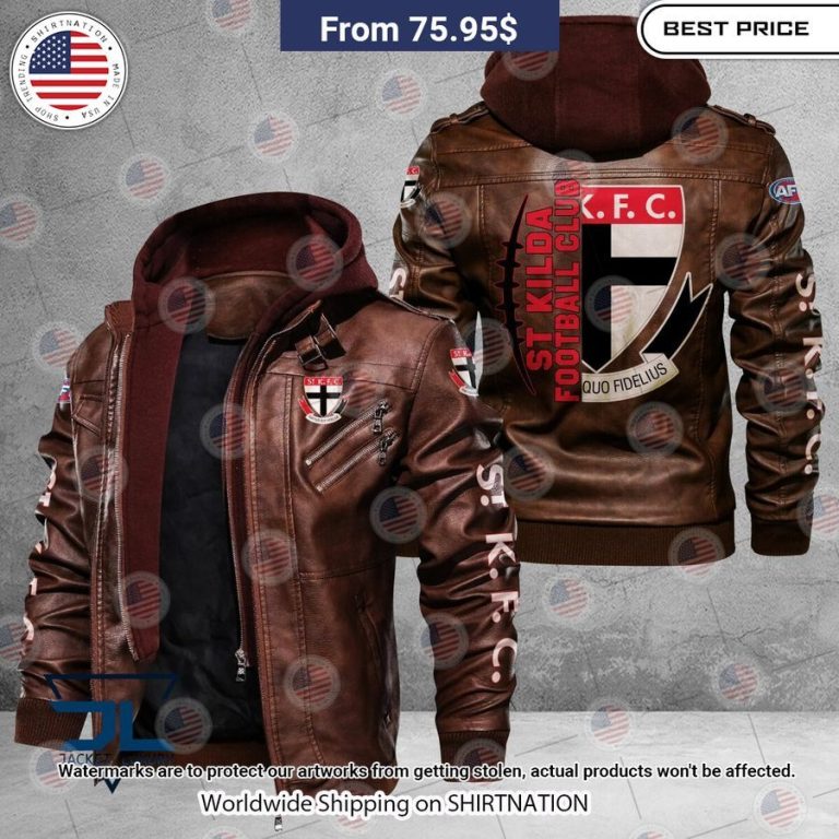 HOT St Kilda Football Club Leather Jacket You look cheerful dear