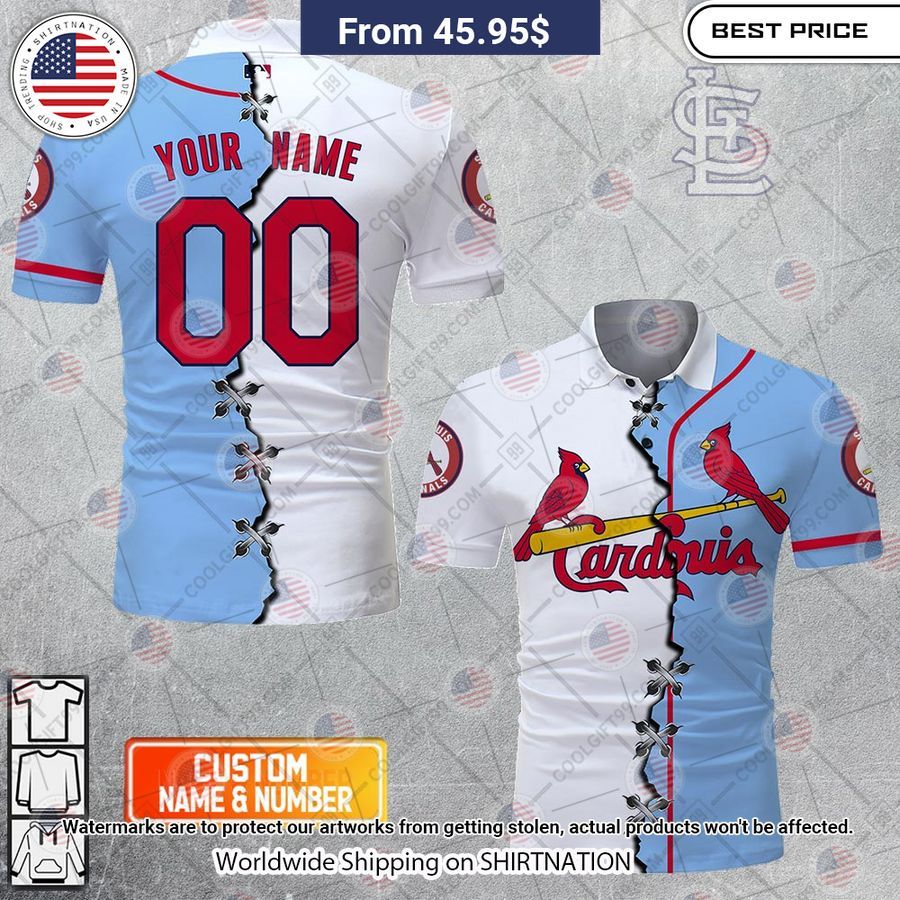 HOT St. Louis Cardinals Mix Home Away Jersey Polo Shirt Speechless