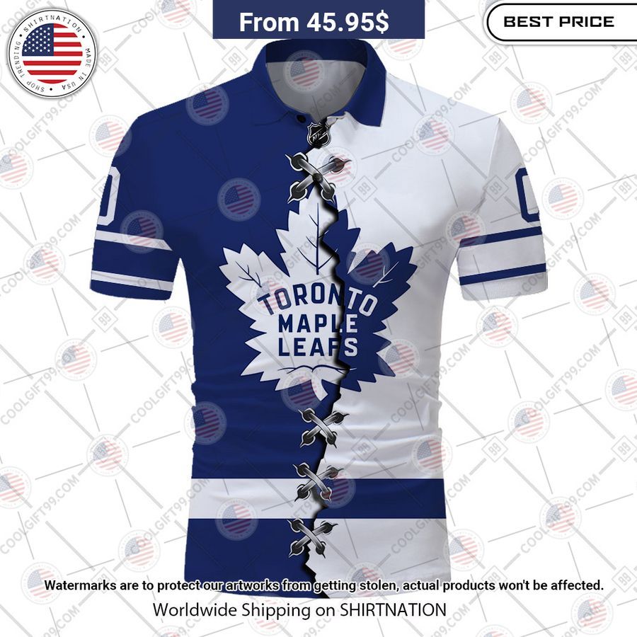 HOT Toronto Maple Leafs Mix Home Away Jersey Polo Shirt Generous look
