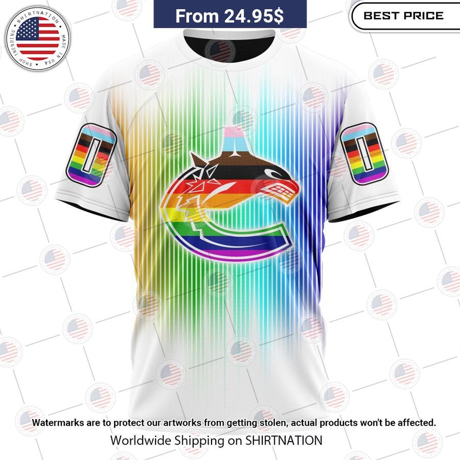 HOT Vancouver Canucks Design For Pride Month Hoodie