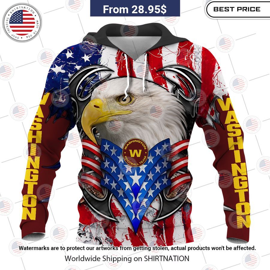 HOT Washington Redskins US Flag Eagle Shirt This is awesome and unique