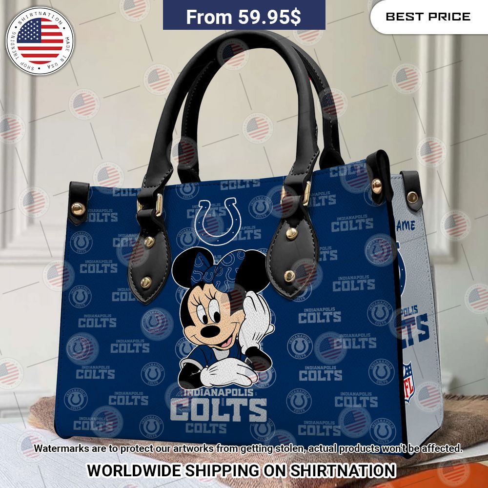 Indianapolis Colts Minnie Mouse Leather Handbag You look so healthy and fit