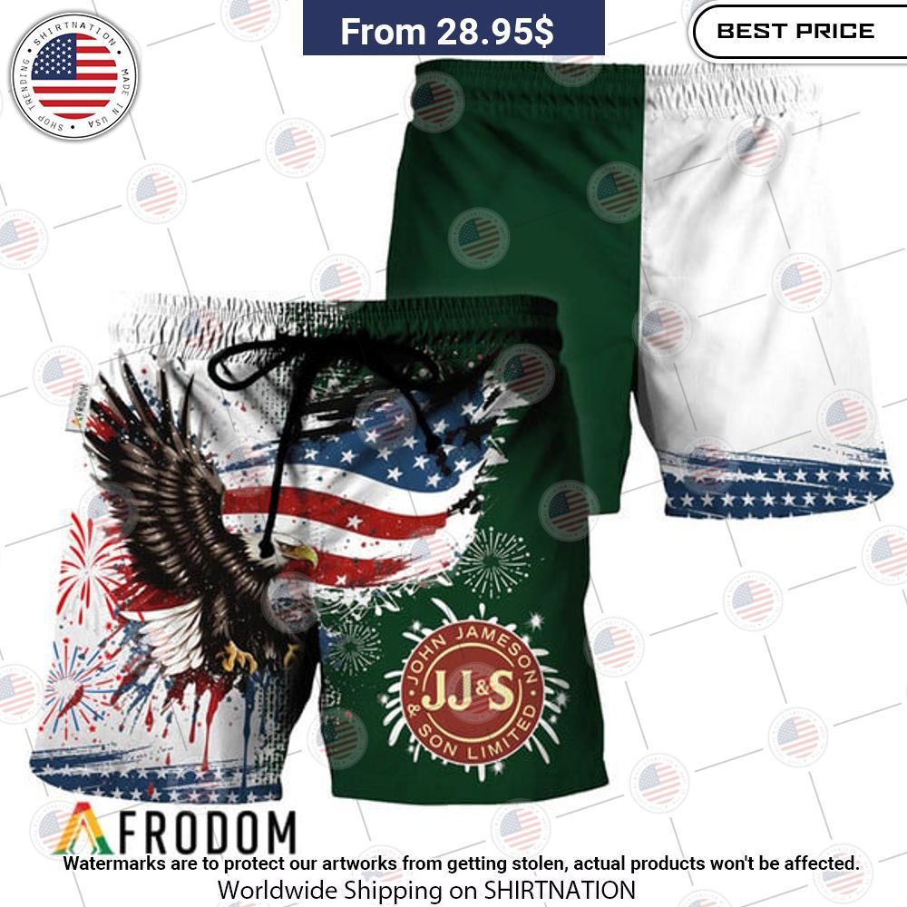 Jameson Fourth Of July Eagle Hawaiian Short Such a scenic view ,looks great.