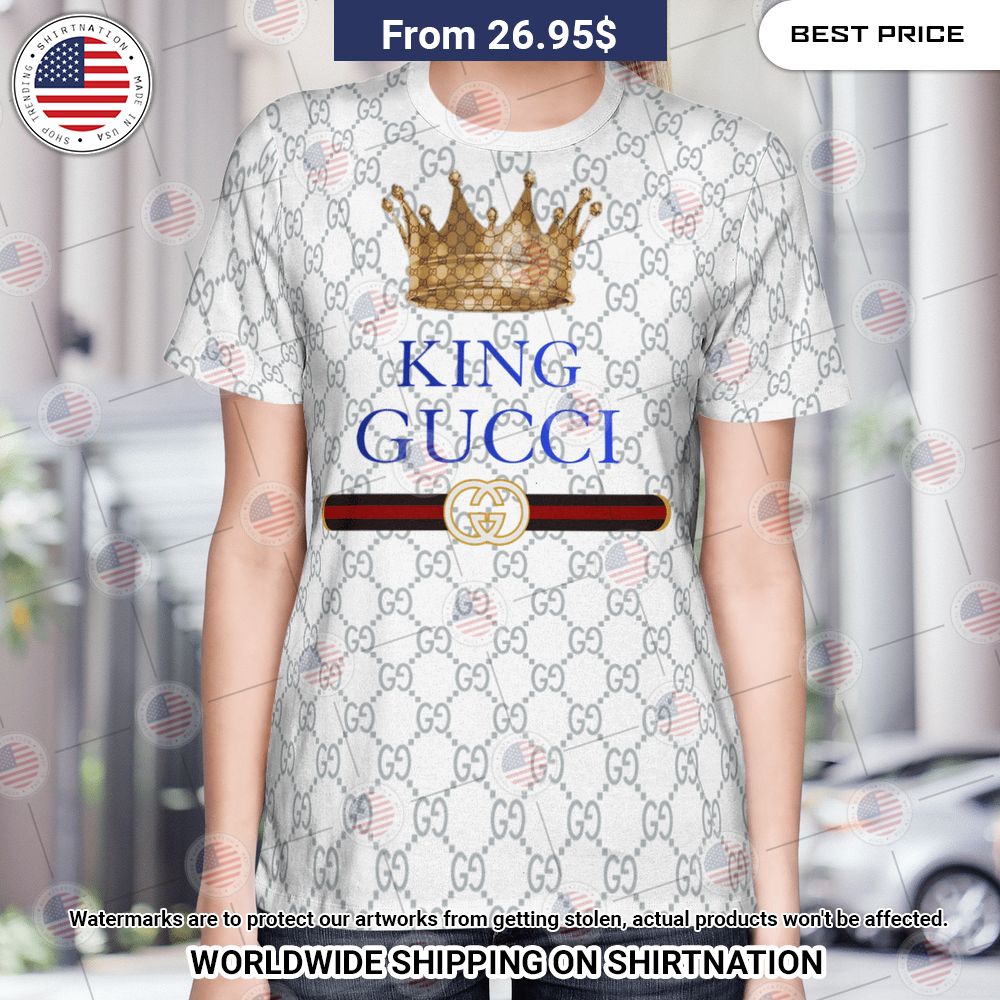 King Gucci 3D Shirt Best couple on earth