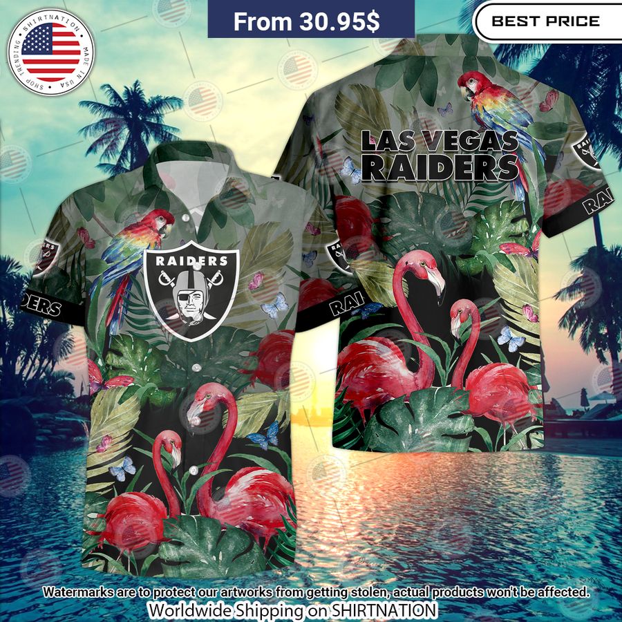Las Vegas Raiders Flamingo Hawaiian Shirt This is awesome and unique