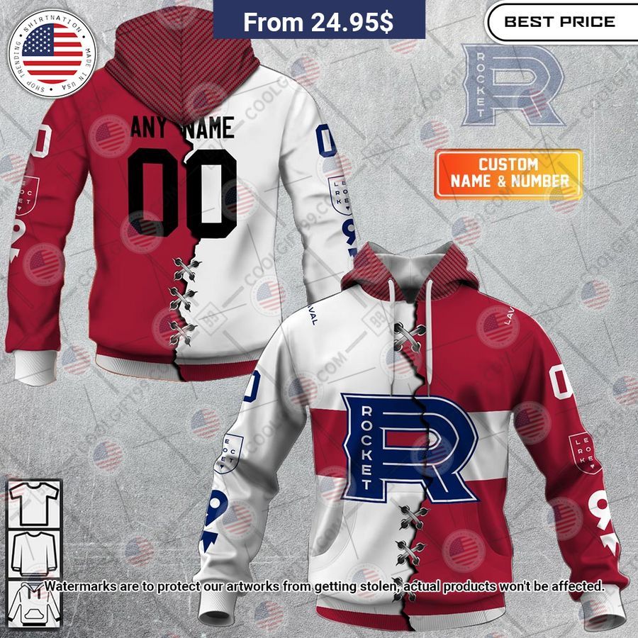 Laval Rocket Mix Jersey Custom Hoodie Wow! What a picture you click