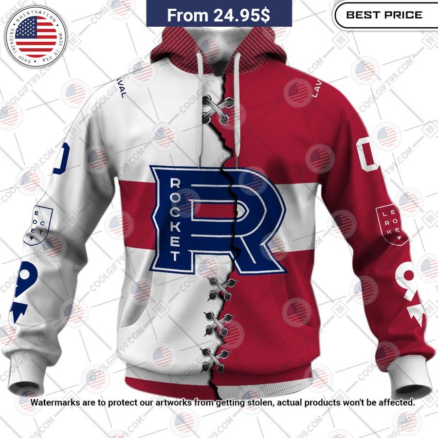 Laval Rocket Mix Jersey Custom Hoodie Stand easy bro
