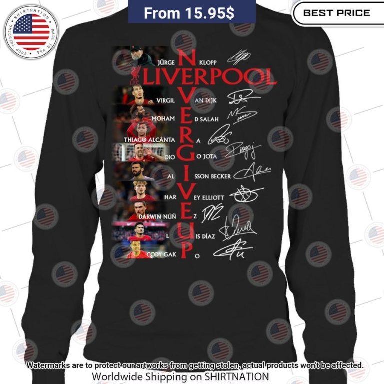 Liverpool Never Give Up Shirt Gang of rockstars