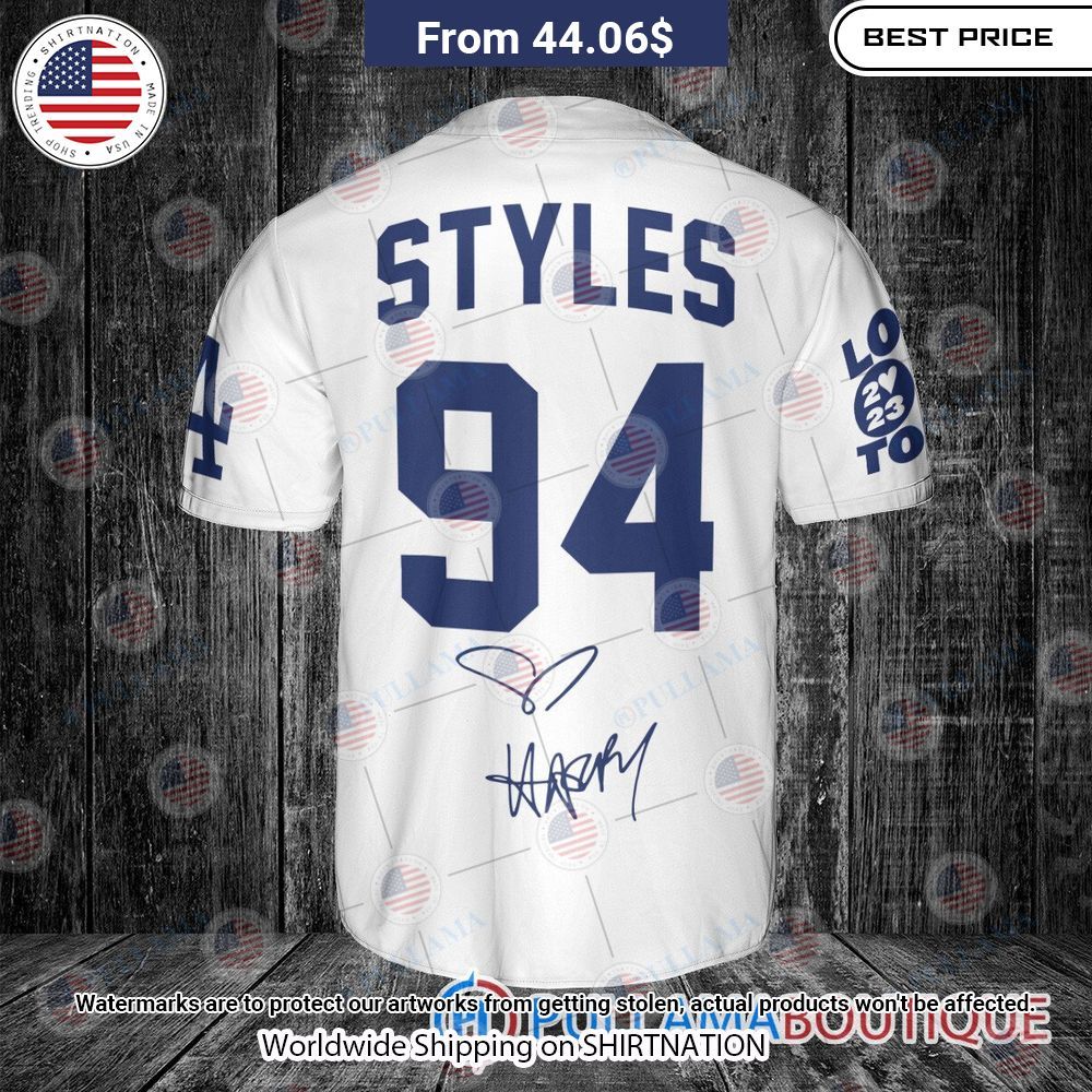 Los Angeles Dodgers Harry Styles Baseball Jersey Amazing Pic