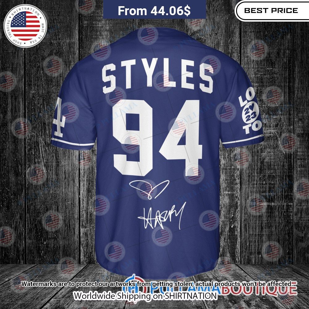 Los Angeles Dodgers Harry Styles Baseball Jersey You look handsome bro