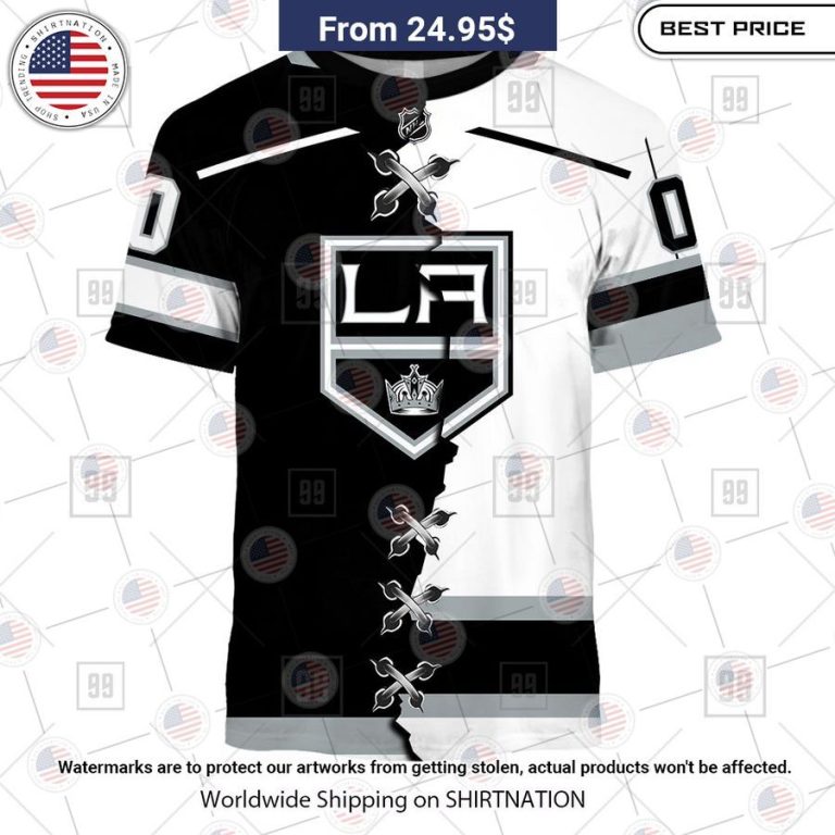 los angeles kings mix jersey 2023 custom hoodie 3 818