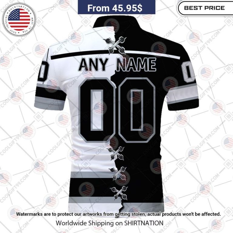 Los Angeles Kings Mix Jersey Style Custom Polo Damn good