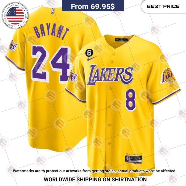 Los Angeles Lakers Kobe Bryant Baseball Jersey Generous look