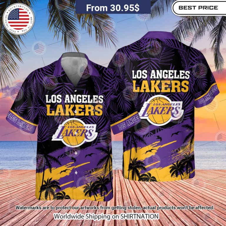 Los Angeles Lakers NBA 2023 Hawaiian Shirt Royal Pic of yours