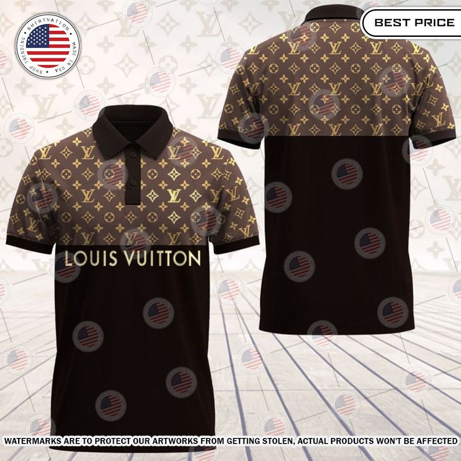 Louis Vuitton design brown Custom Polo I am in love with your dress