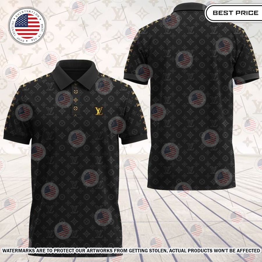 Louis Vuitton gold black Custom Polo Best picture ever