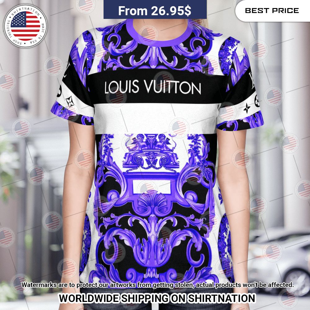 Louis Vuitton Pattern Shirt Short Best couple on earth