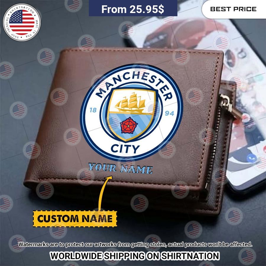 Manchester City 1894 Custom Leather Wallet Loving click