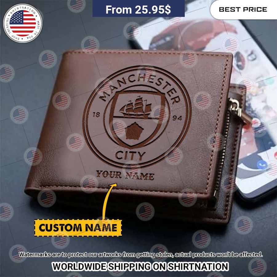 Manchester City Custom Leather Wallet