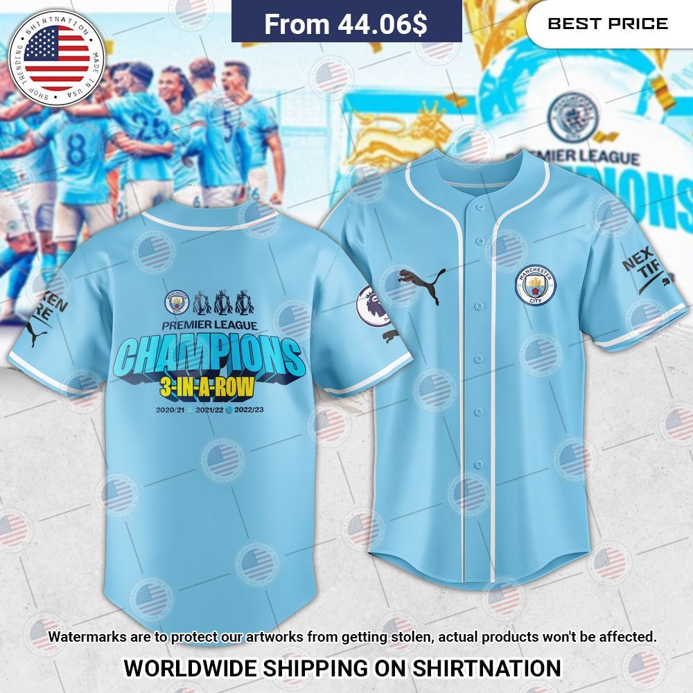 Manchester City Premier League Champions Baseball Jersey It is too funny