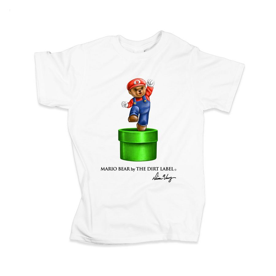 Mario Bear by the Dirt Label Shirt Eye soothing picture dear