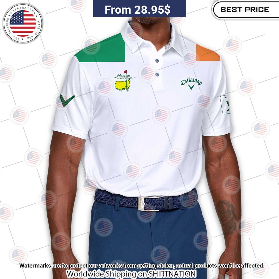 Masters Tournament Callaway Flag Of The Ireland Polo Shirt