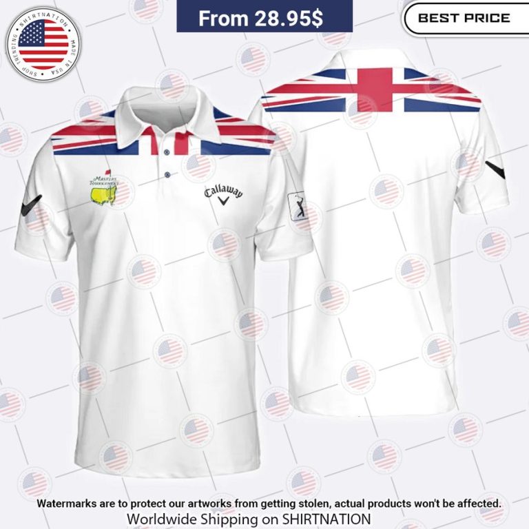 Masters Tournament Callaway Flag Of The UK Polo Wow, cute pie