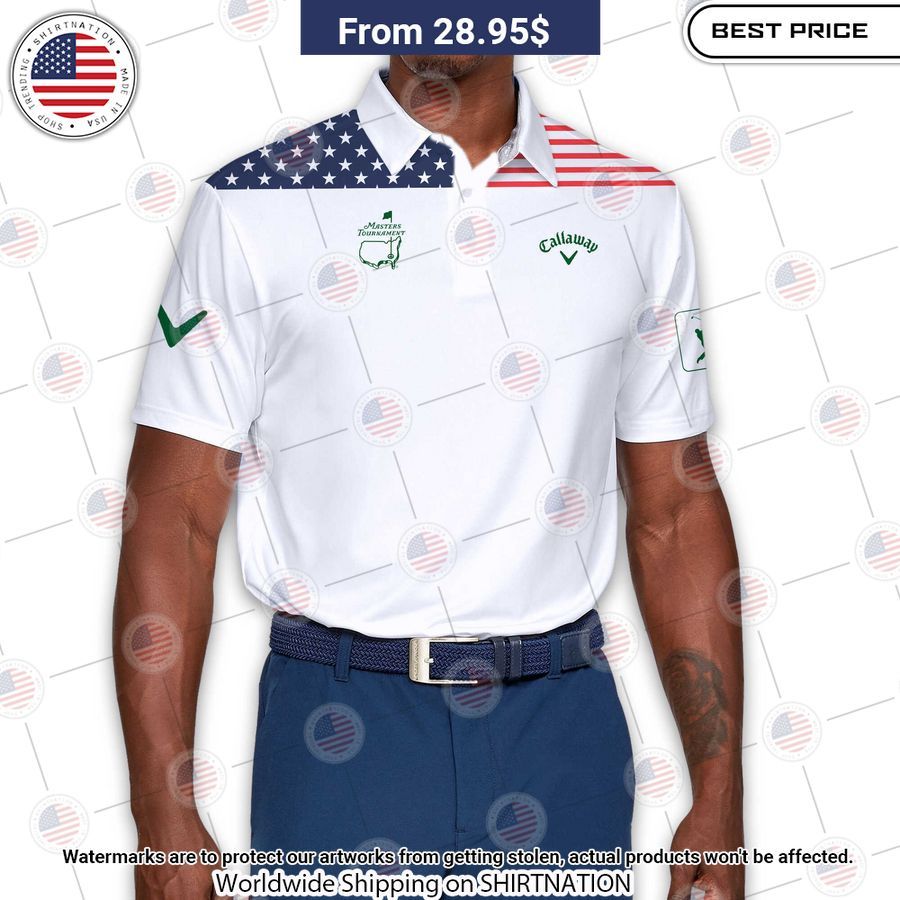 Masters Tournament Callaway Flag Of The US Polo Studious look