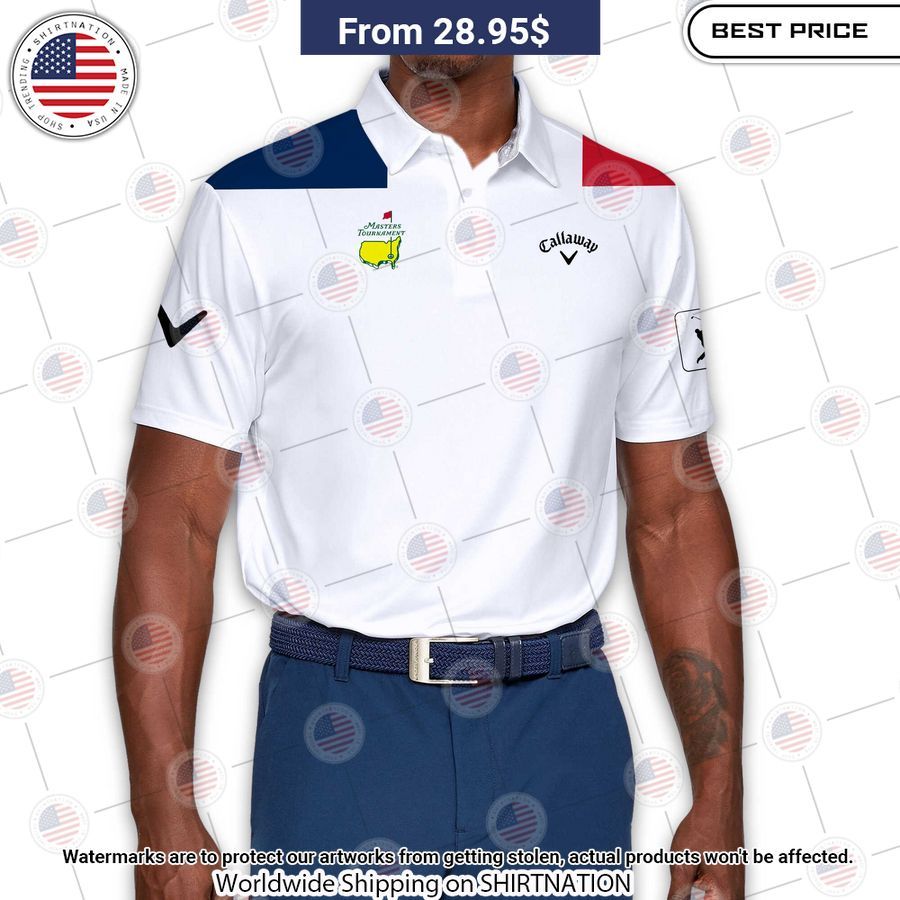 Masters Tournament Flag Of The France Callaway Polo Shirt