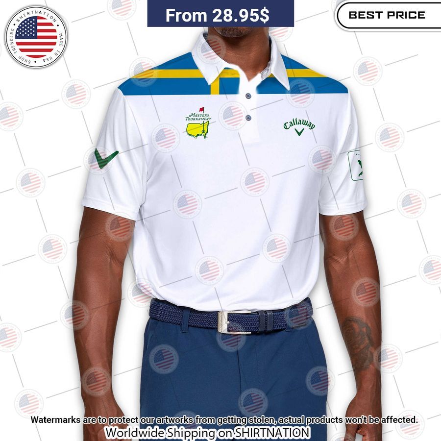 Masters Tournament Flag Of The Sweden Callaway Polo Shirt