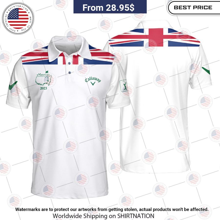 Masters Tournament Flag Of The UK Callaway Polo Mesmerising