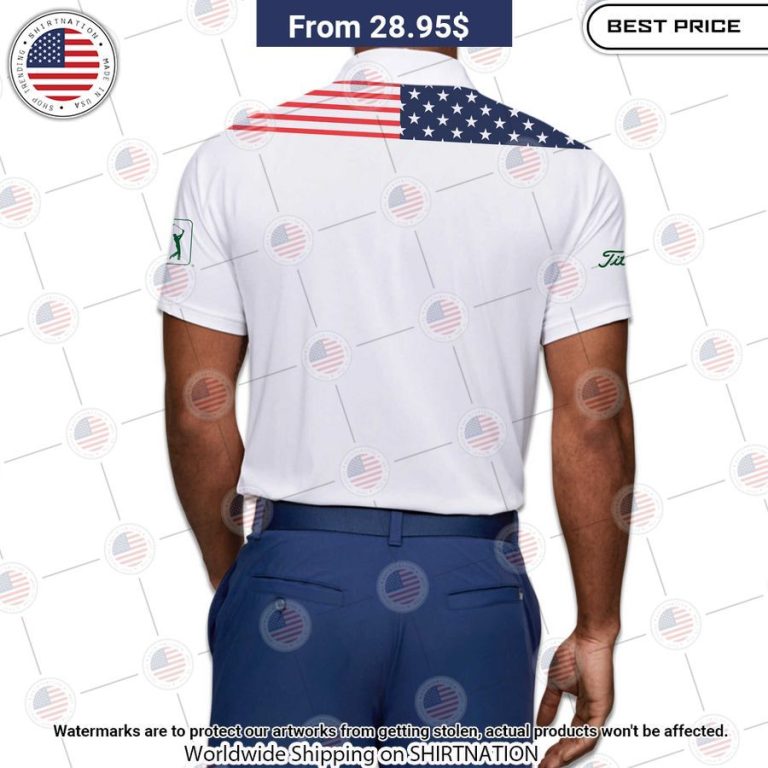 Masters Tournament Flag Of The US Titleist Polo Mesmerising