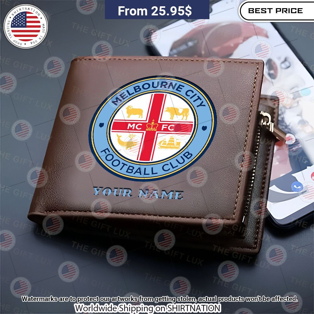 Melbourne City FC Custom Leather Wallet I like your dress, it is amazing