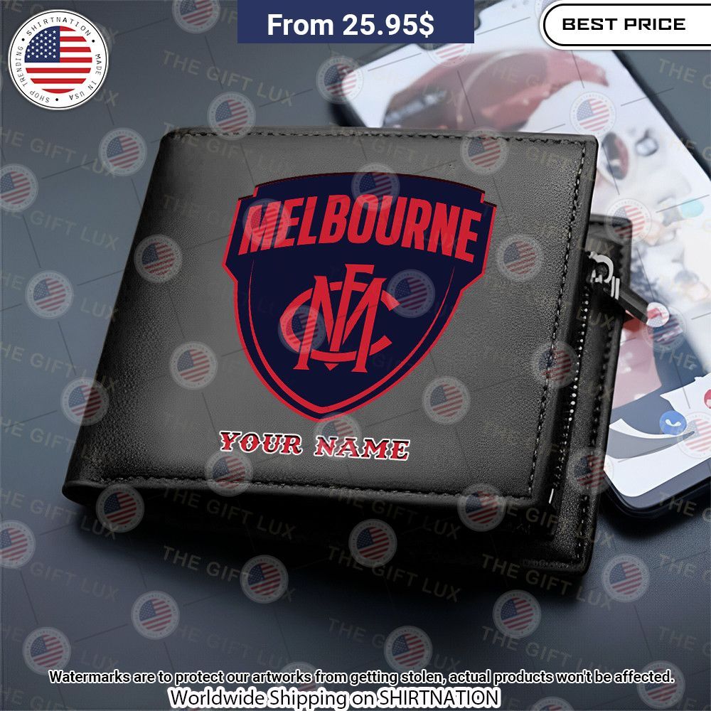 Melbourne Football Club Custom Leather Wallet Amazing Pic
