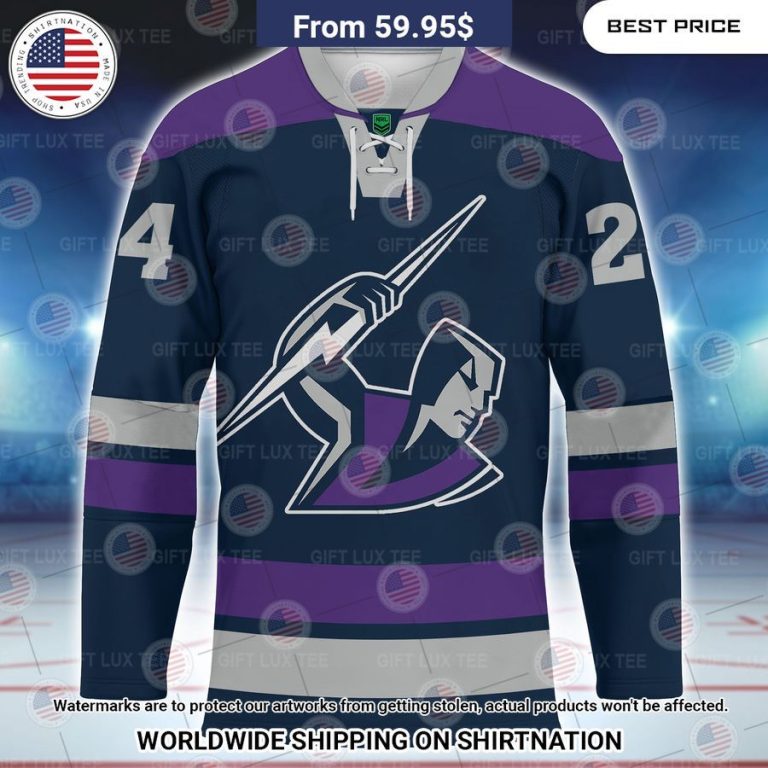 Melbourne Storm Custom Hockey Jersey Gang of rockstars