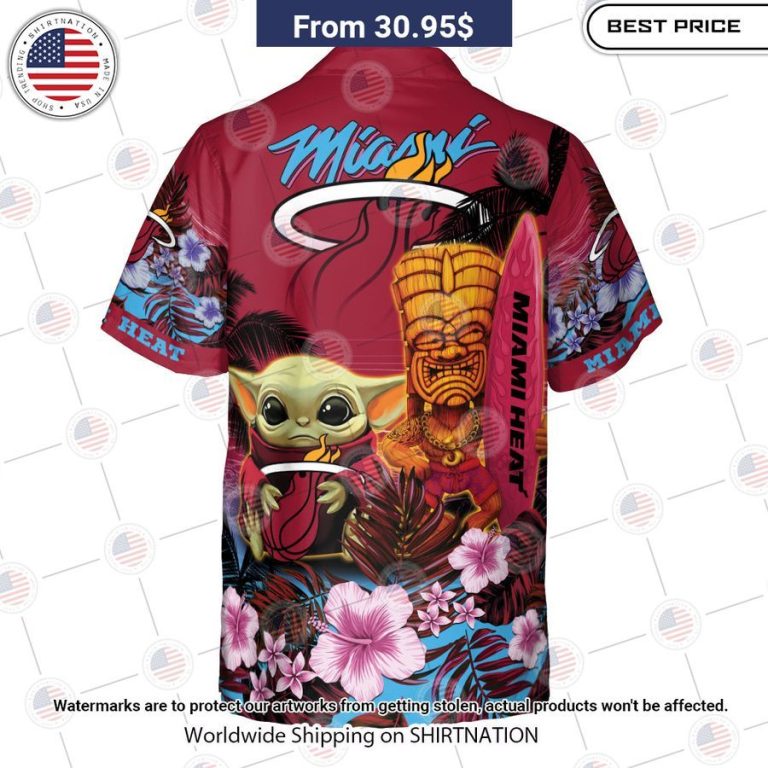 Miami Heat Baby Yoda Hawaiian Shirt Good look mam