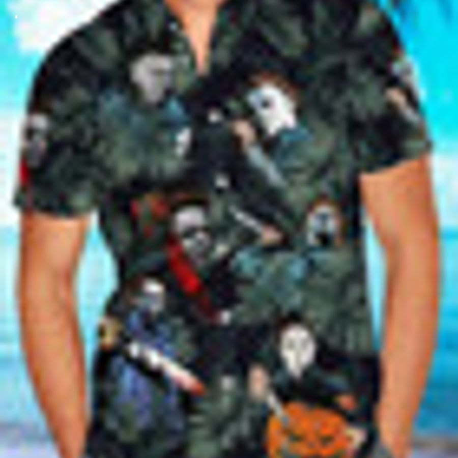 Micheal Myers Summer Hawaiian Shirt Gang of rockstars