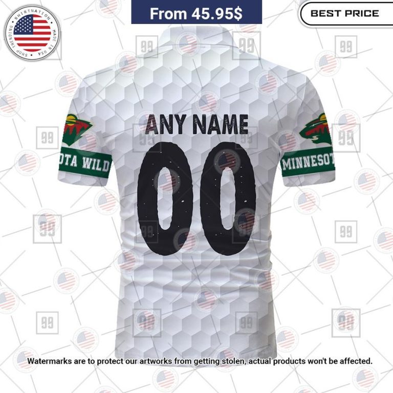 Minnesota Wild Custom Polo Radiant and glowing Pic dear