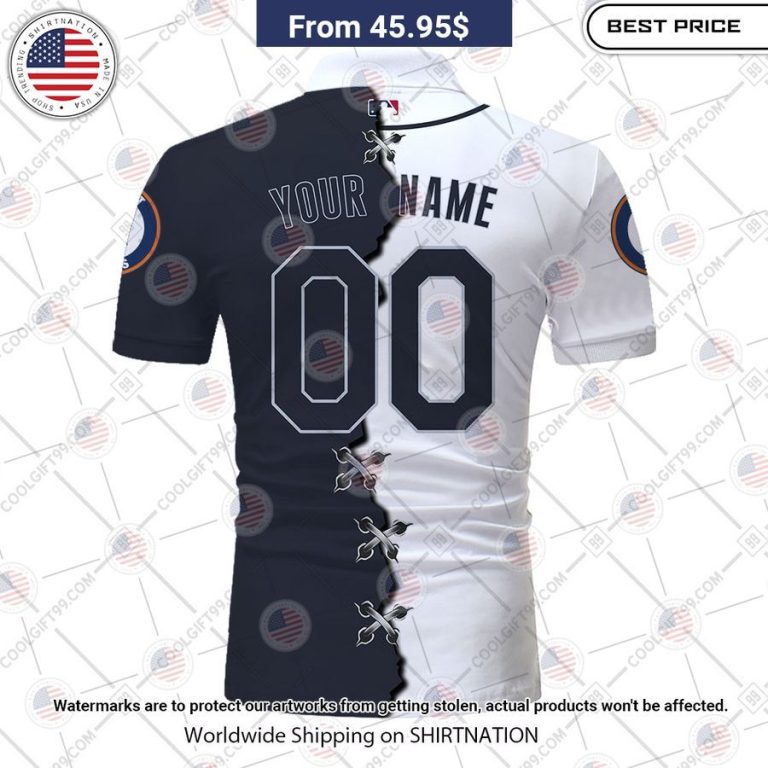 MLB Detroit Tigers Mix jersey Style Custom Polo Amazing Pic