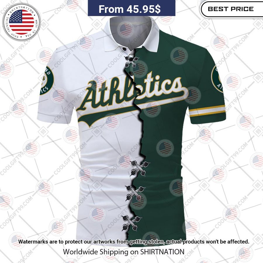 MLB Oakland Athletics Mix jersey Style Custom Polo Best click of yours