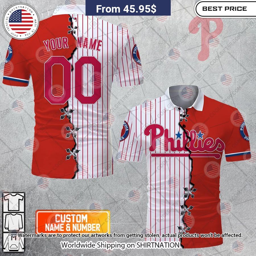 MLB Philadelphia Phillies Mix jersey Style Custom Polo