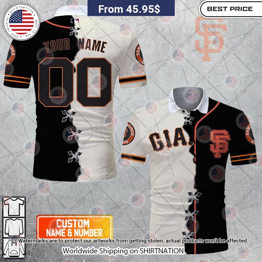 MLB San Francisco Giants Mix jersey Style Custom Polo