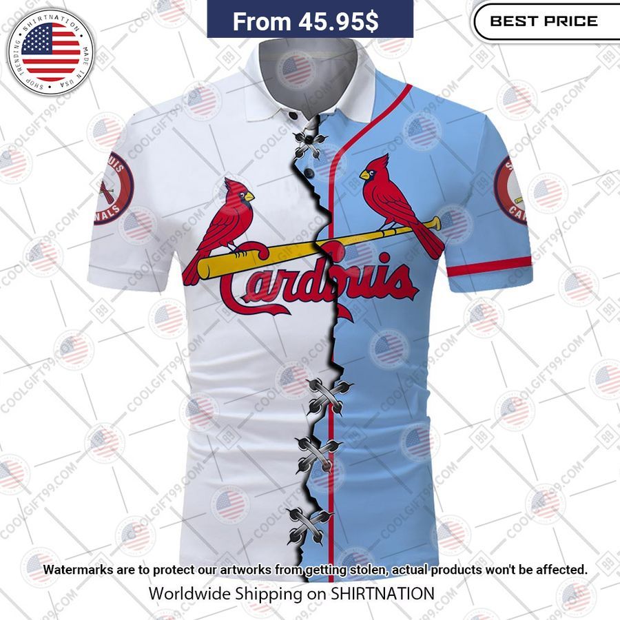 MLB St. Louis Cardinals Mix jersey Style Custom Polo Cool DP