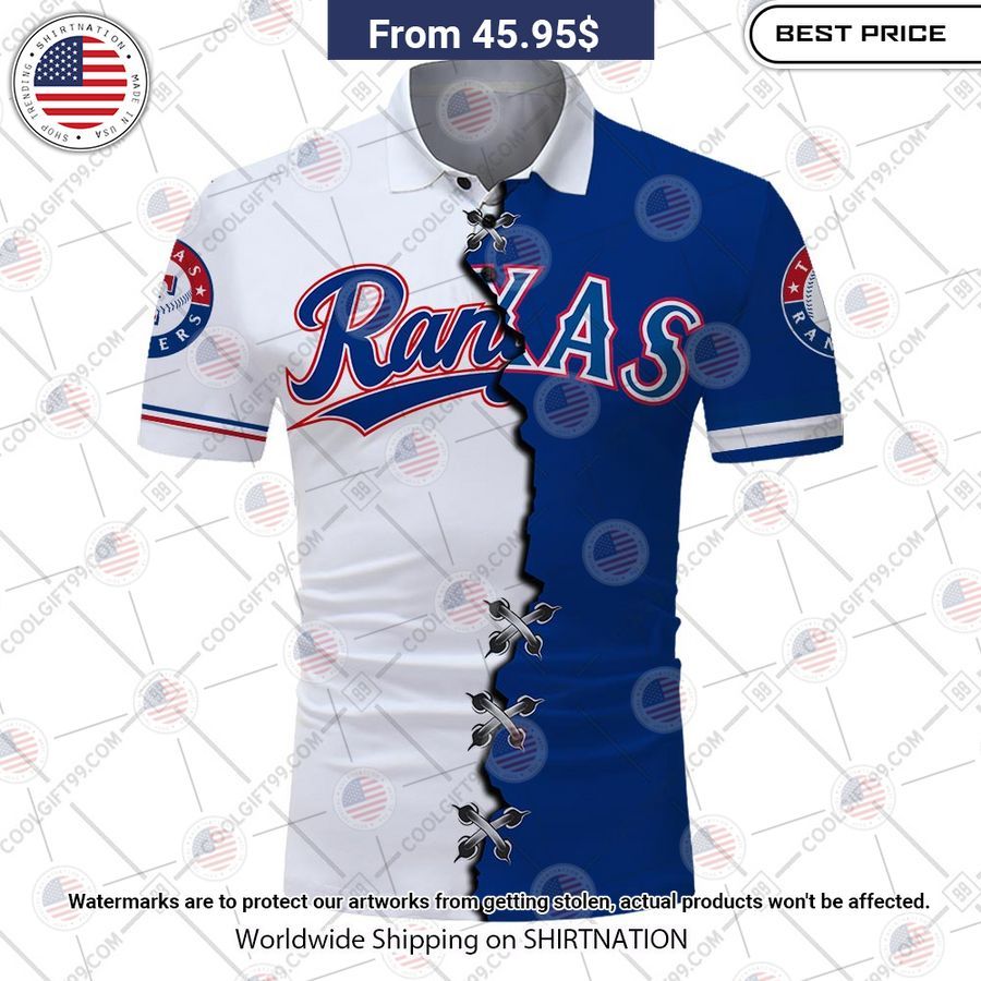 MLB Texas Rangers Mix jersey Style Custom Polo Rocking picture