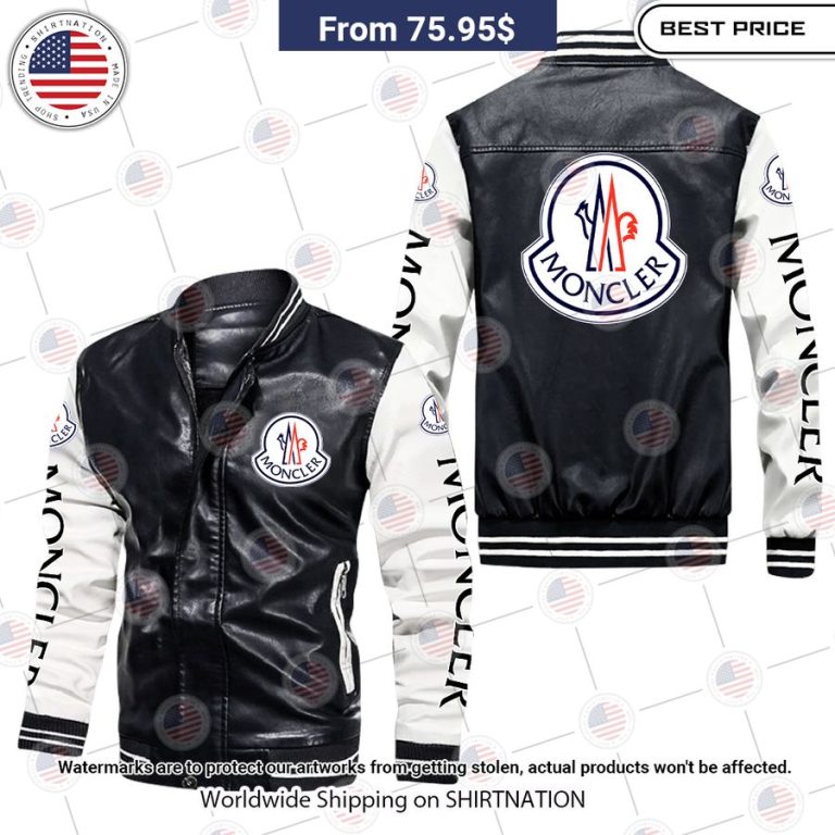 moncler leather bomber jacket 2 658