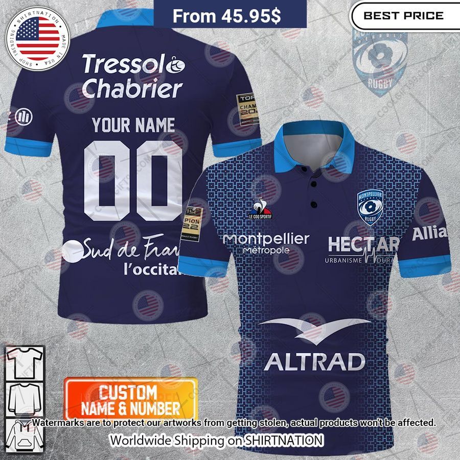 Montpellier Herault Rugby 2223 Jersey Style Custom Polo