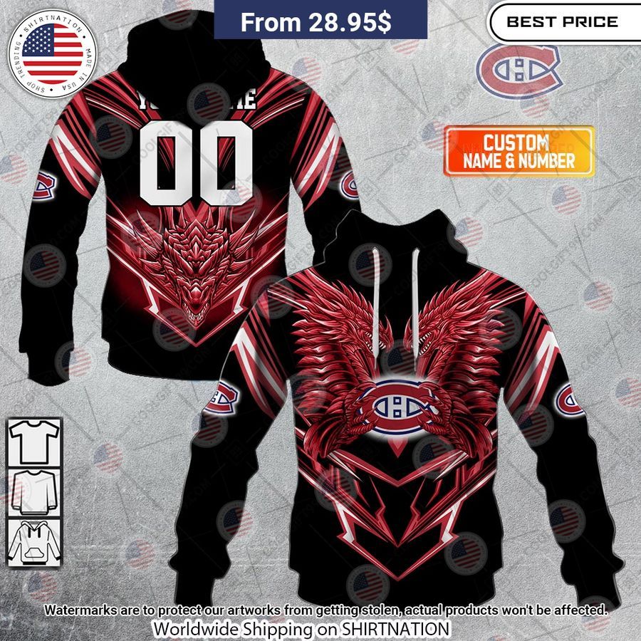 Montreal Canadiens Dragon Custom Shirt You look so healthy and fit