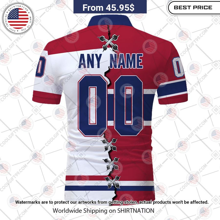 Montreal Canadiens Mix Jersey Style Custom Polo Wow! What a picture you click