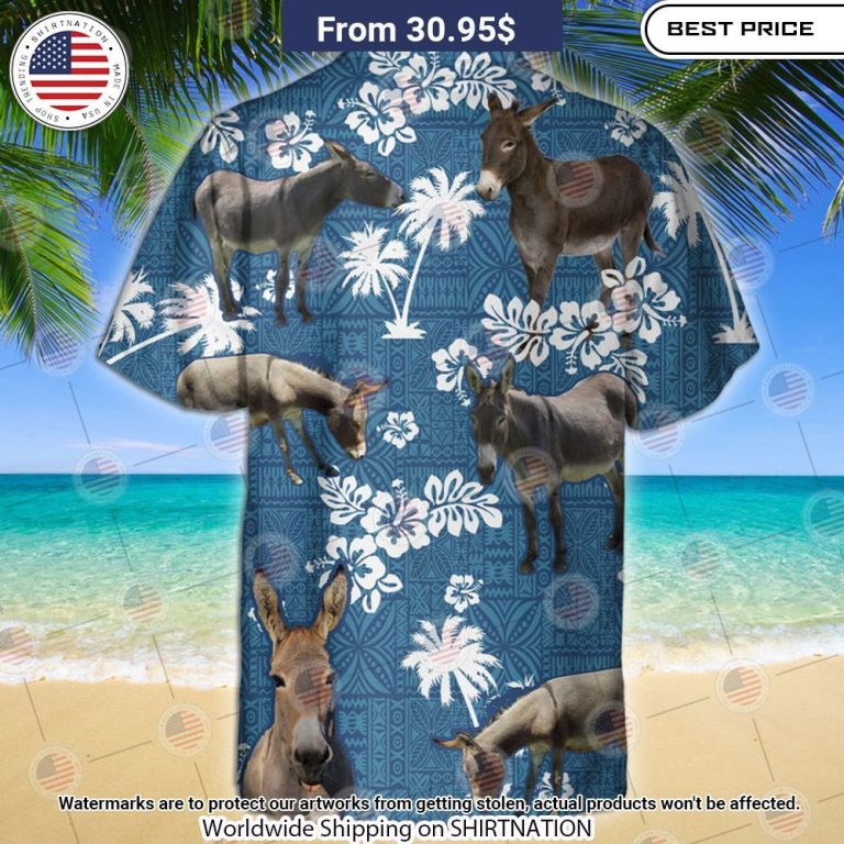 Mule Blue Tribal Hawaiian Shirt Cool DP