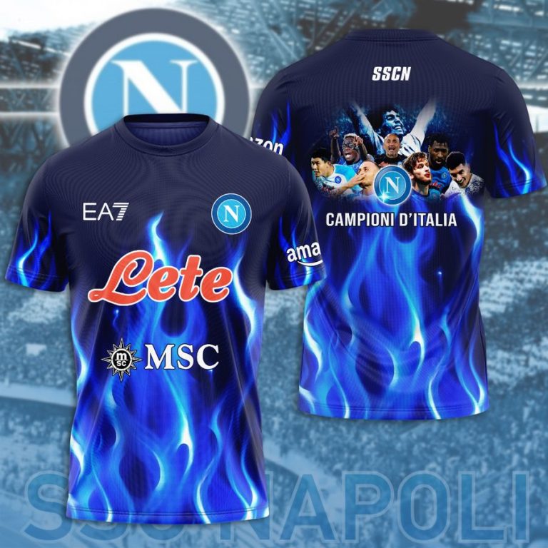 Napoli Campione D'Italia Shirt I love how vibrant colors are in the picture.